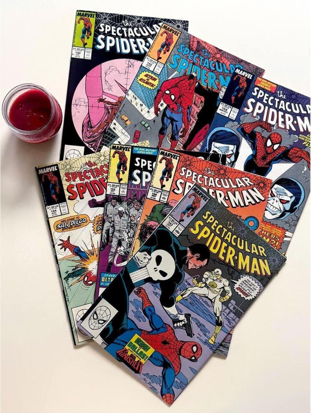 Amazing Spider-Man Comic Book Lot (1980s 7 Issues | Punisher | Doctor Doom